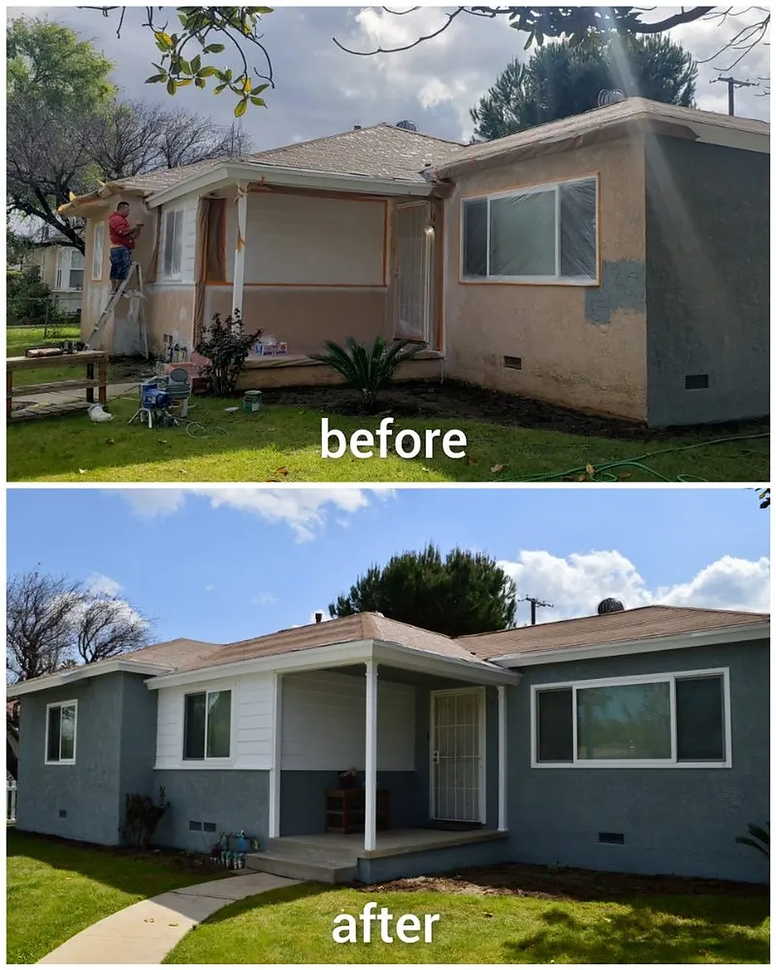 Before & After painting project by Extra Care